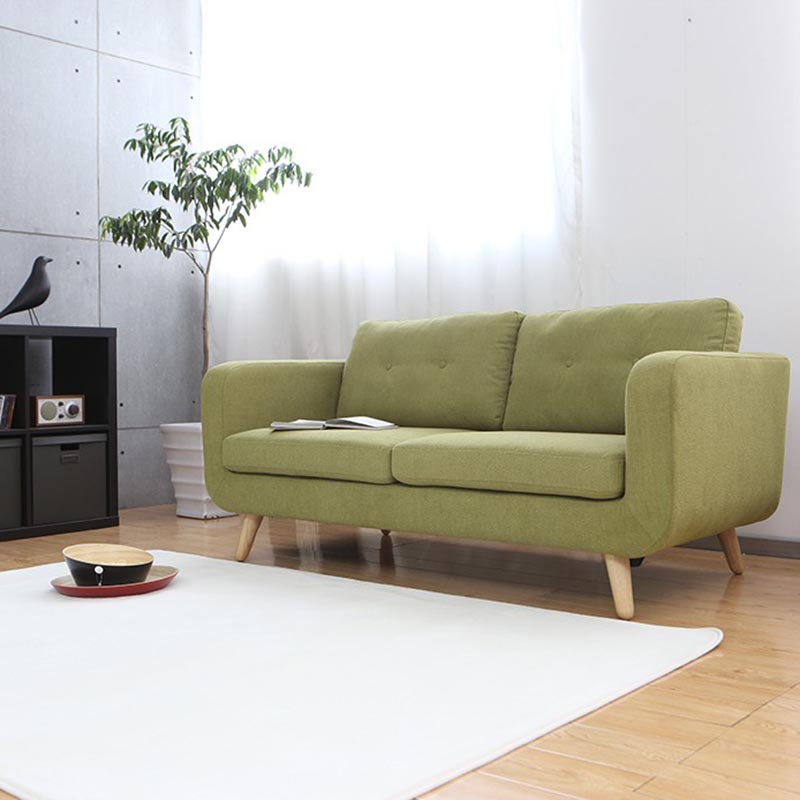 Sofa dwuusobowa premium zielona